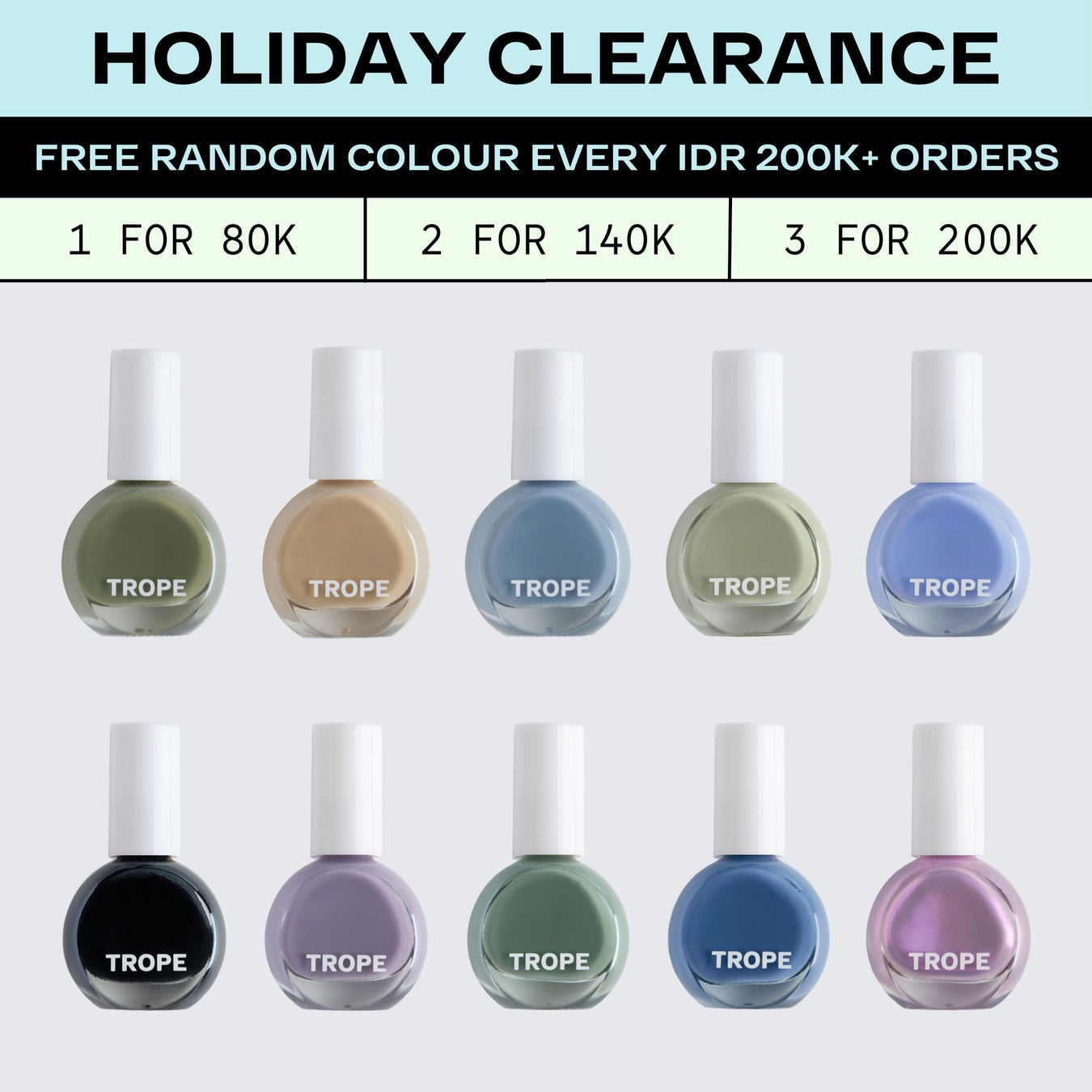 Holiday Clearance | 2 for 140k 3 for 200k