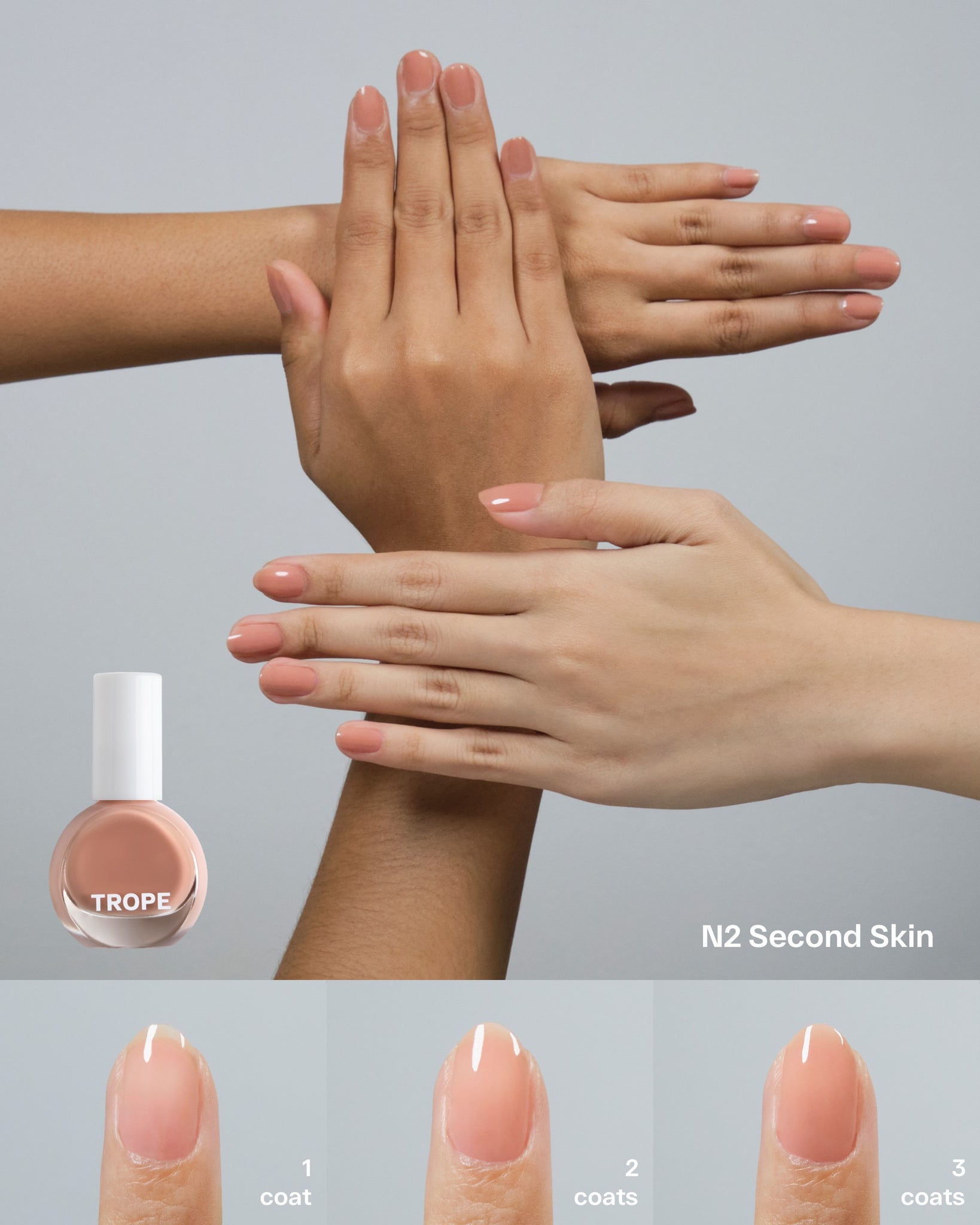 N2 Second Skin • WATERBASED NAIL COLOUR